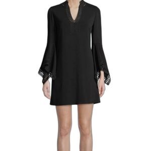 Kobi Halperin Dress Lavana Bell-Sleeve Black Mini Dress Women's Size XS